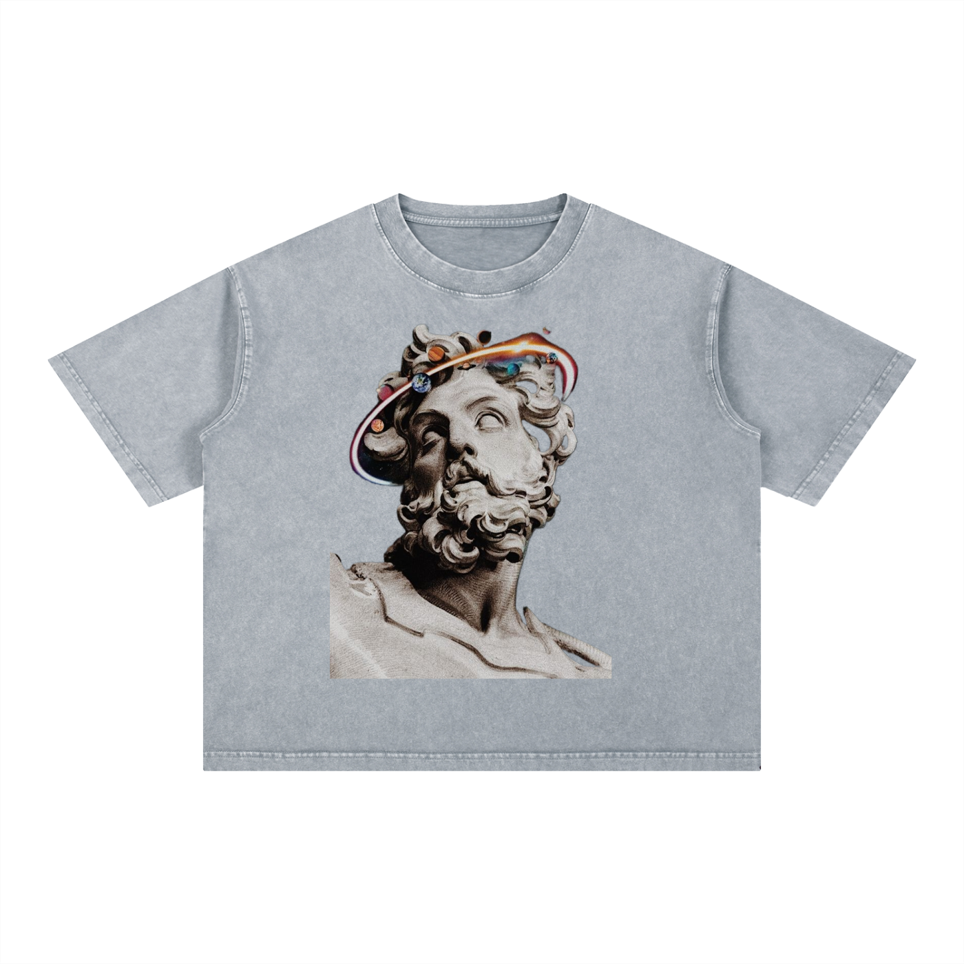 Mineral Wash Boxy Cotton T-Shirt