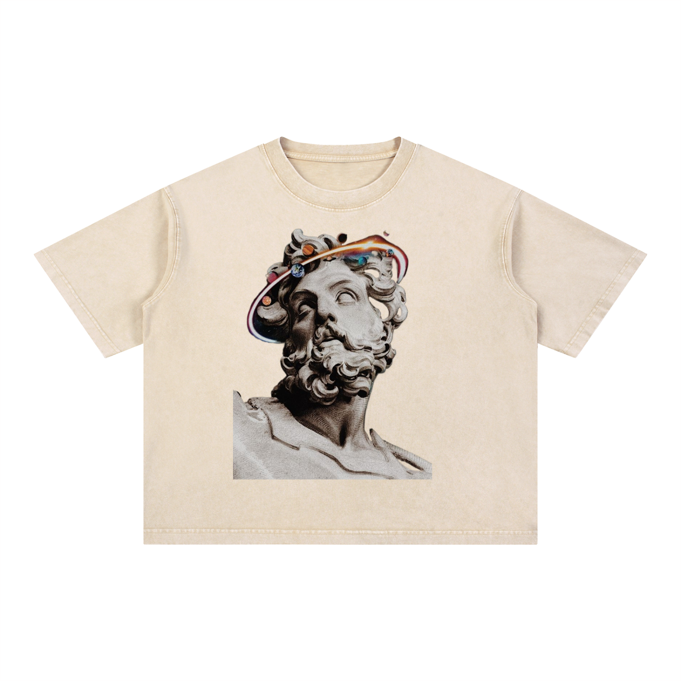 Mineral Wash Boxy Cotton T-Shirt