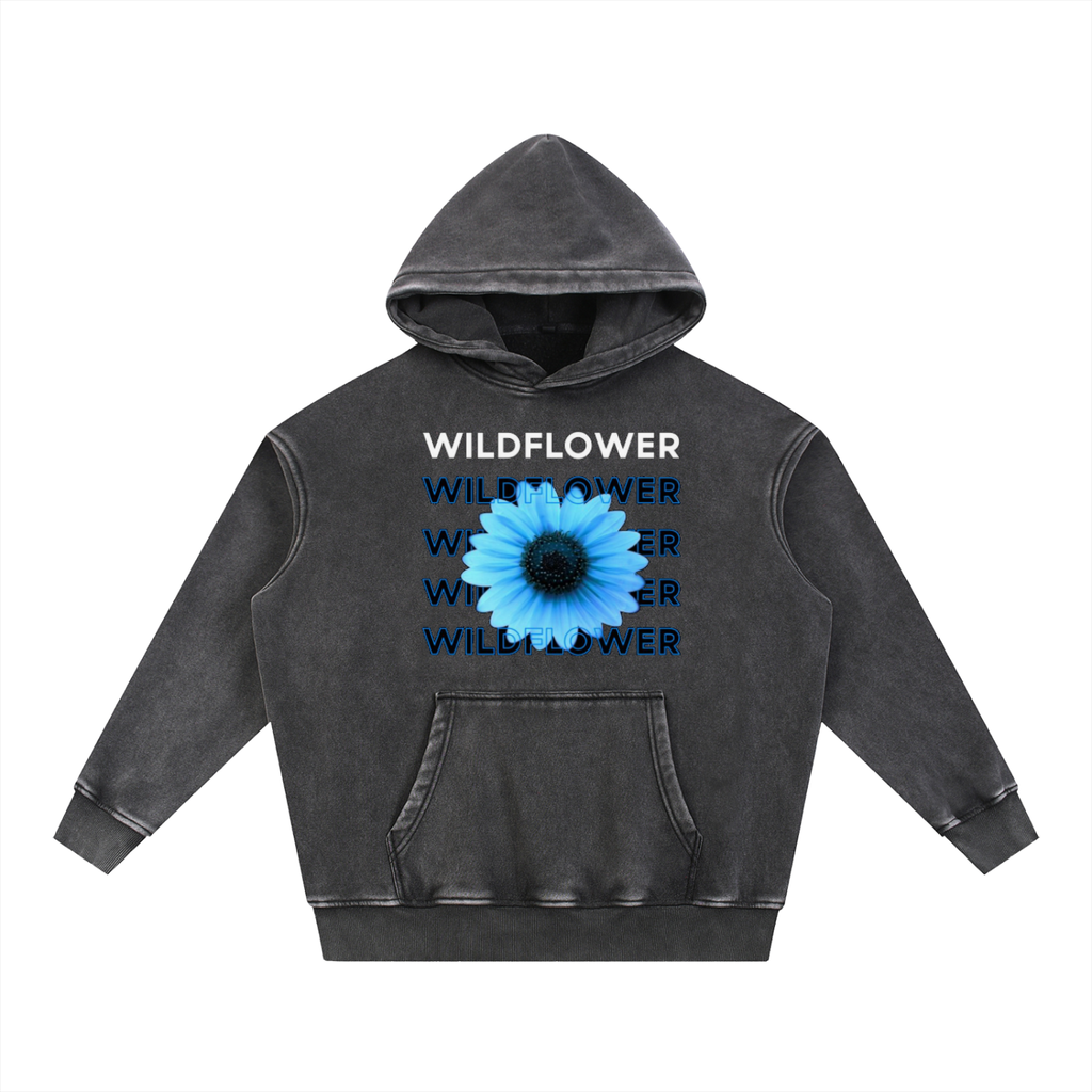 Snow Wash Fleece Oversize Hoodie