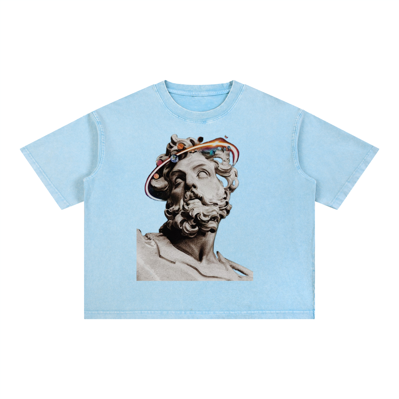 Mineral Wash Boxy Cotton T-Shirt